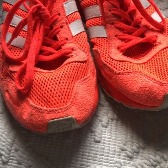 Adidas Mens fluorescent orange boost shoes - Picture 2 of 10